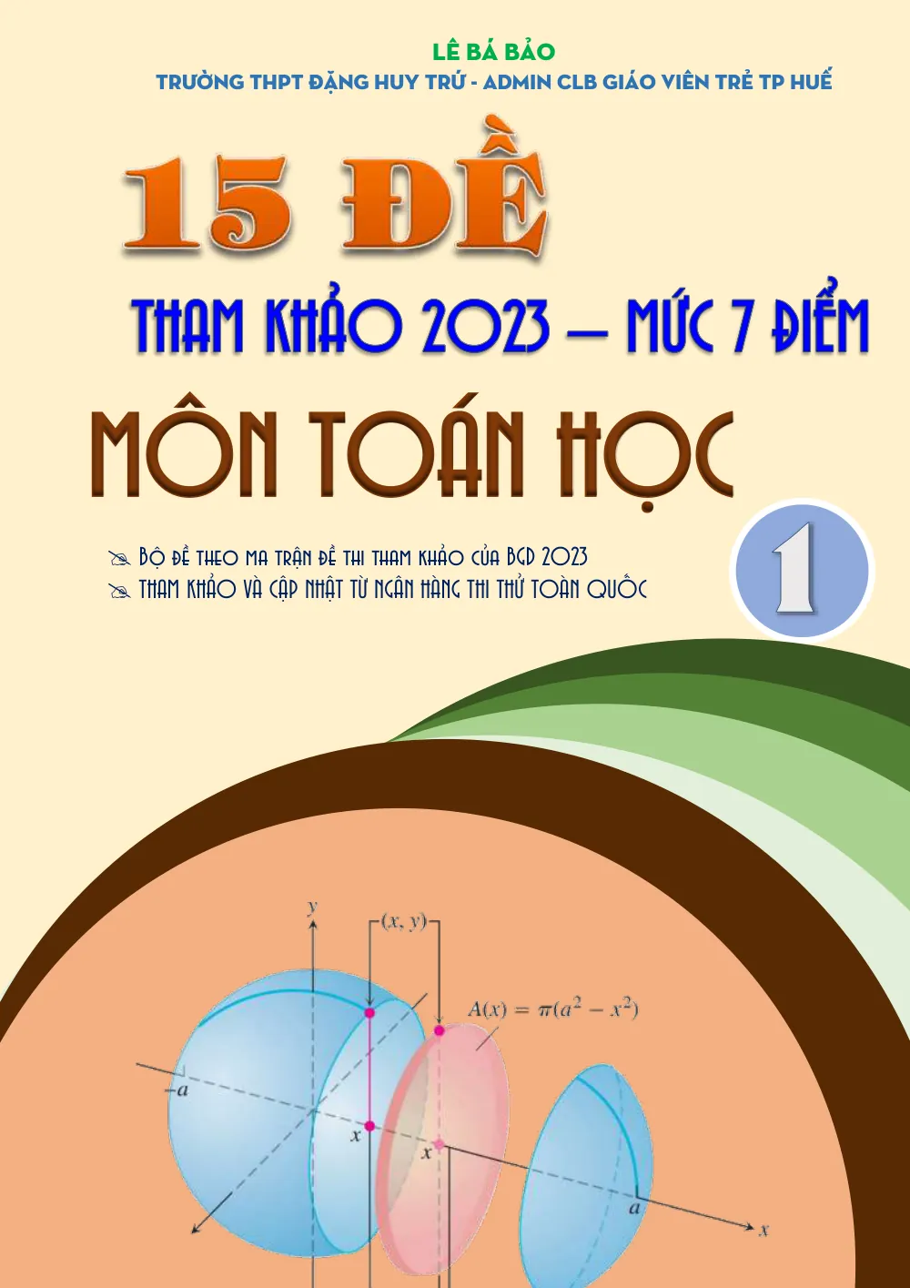 Xem trước trang 1 của "Đề Tham Khảo Ôn Thi Tốt Nghiệp THPT 2023 - Môn Toán (Mức Độ 7 Điểm) - Huế"