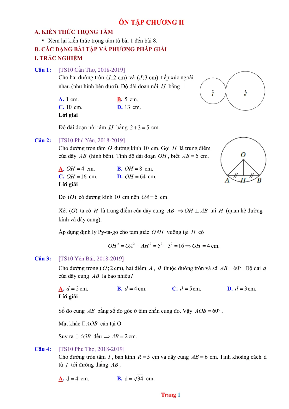 Xem trước trang 1 của "Ôn Tập Chương II - Hình 9 (2019)"
