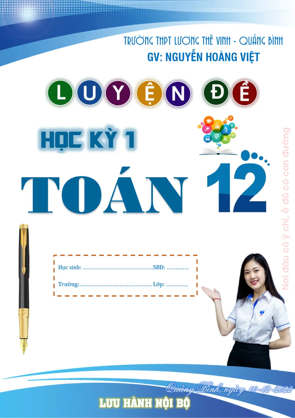 Xem trước trang 1 của "Luyện đề kiểm tra cuối học kỳ 1 môn Toán 12 - Nguyễn Hoàng Việt"