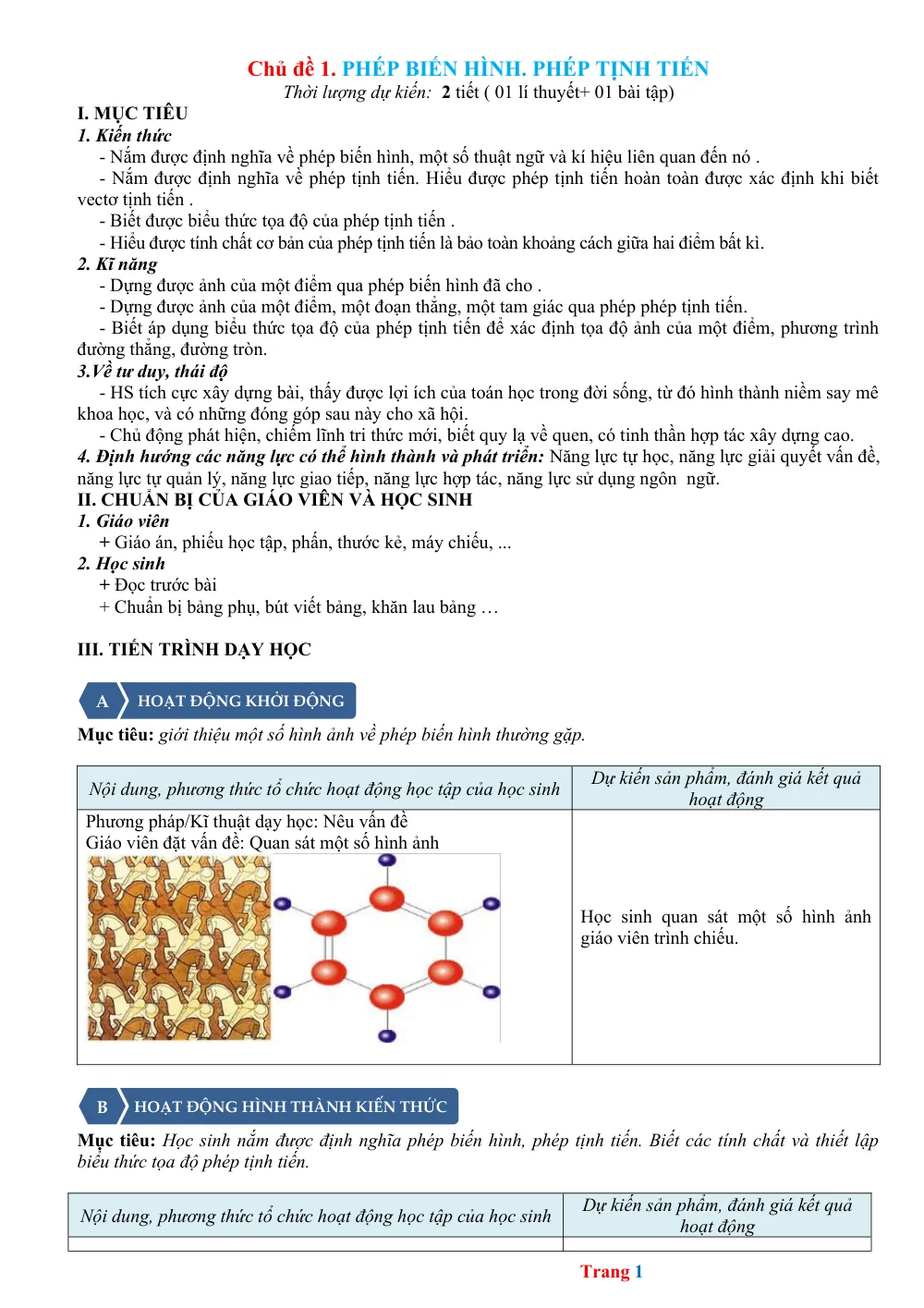 Xem trước trang 1 của "Hình Học 11 - Học Kỳ 1"
