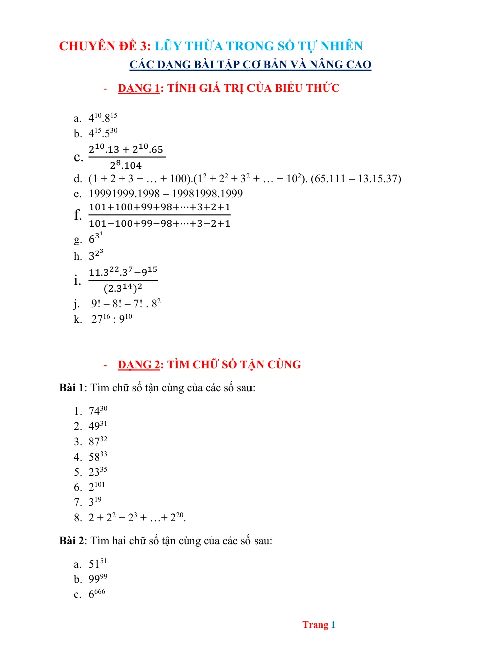 Xem trước trang 1 của "Toán 6 - Lũy Thừa Trong Số Tự Nhiên"