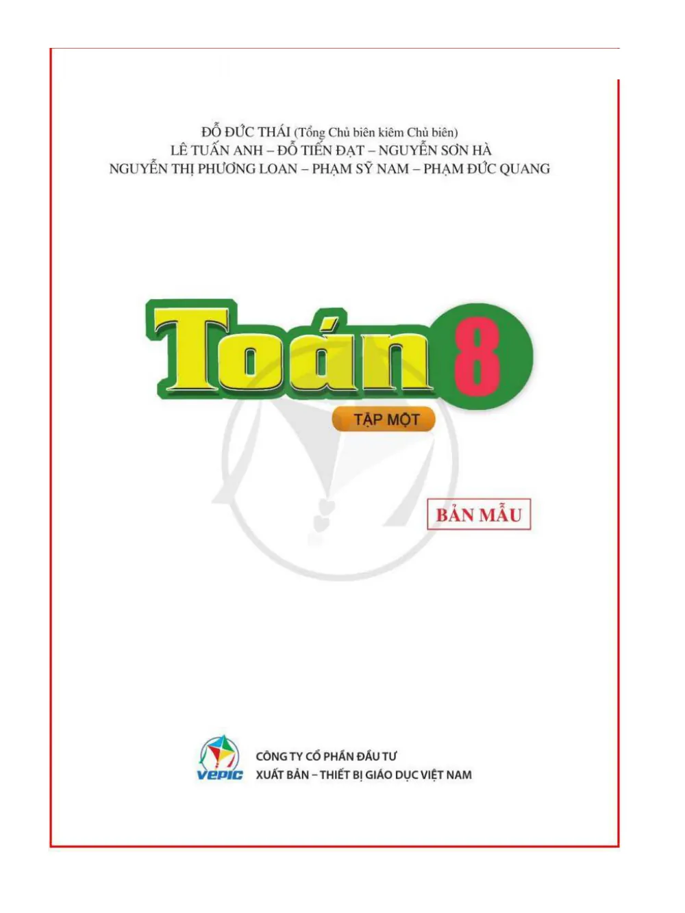 Xem trước trang 1 của "Sách Giáo Khoa Toán 8 - Cánh Diều Tập 1"