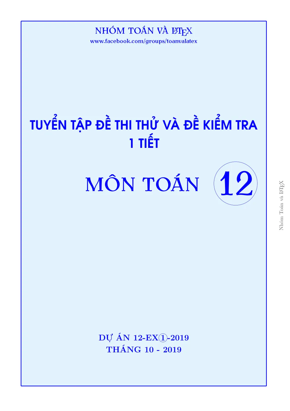 Xem trước trang 1 của "Tuyển tập đề thi thử và đề kiểm tra 1 tiết Toán 12 - Dự án 12-EX 1 - 2019 (kèm lời giải)"