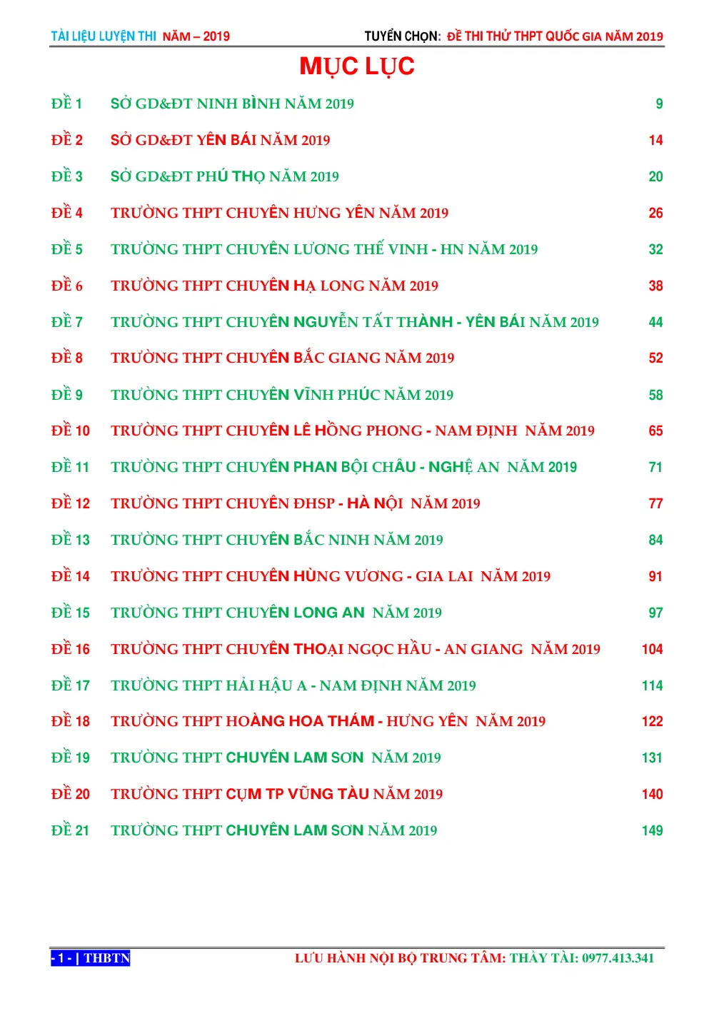 Xem trước trang 1 của "Tuyển Chọn 21 Đề Thi Thử THPT Quốc Gia 2019 Môn Toán (Kèm Đáp Án) - Sở GD&ĐT Ninh Bình"