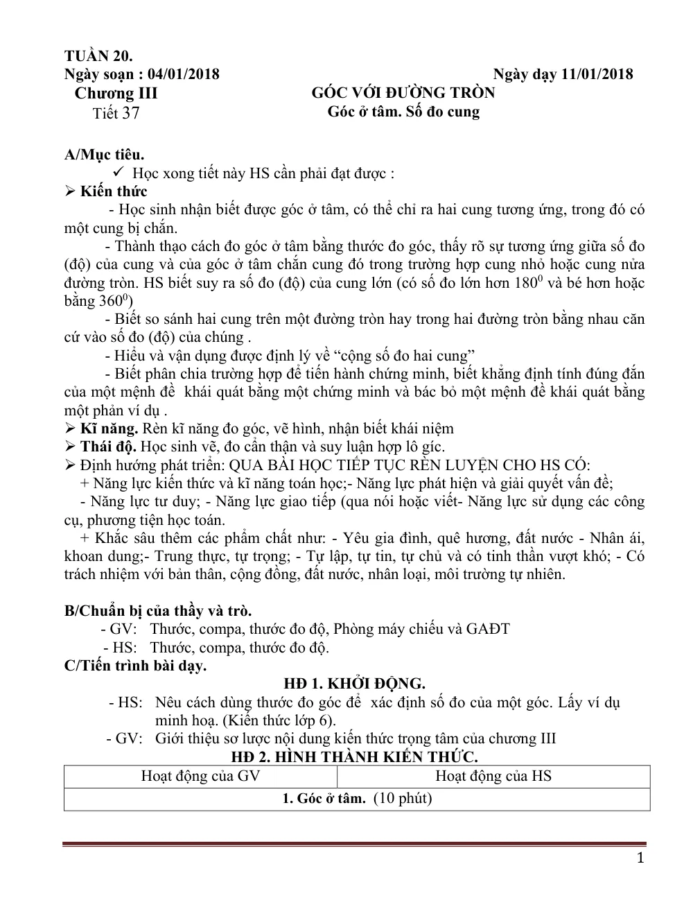 Xem trước trang 1 của "Hình học 9 - Học kỳ 2 - PP - 2018"