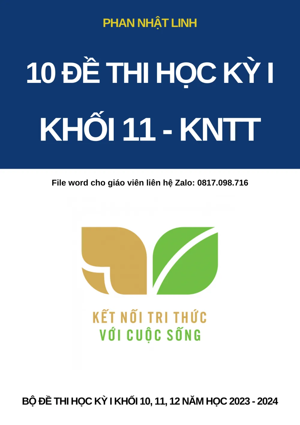 Xem trước trang 1 của "Đề kiểm tra cuối học kỳ 1 môn Toán 11 - Kết nối tri thức với cuộc sống có đáp án"