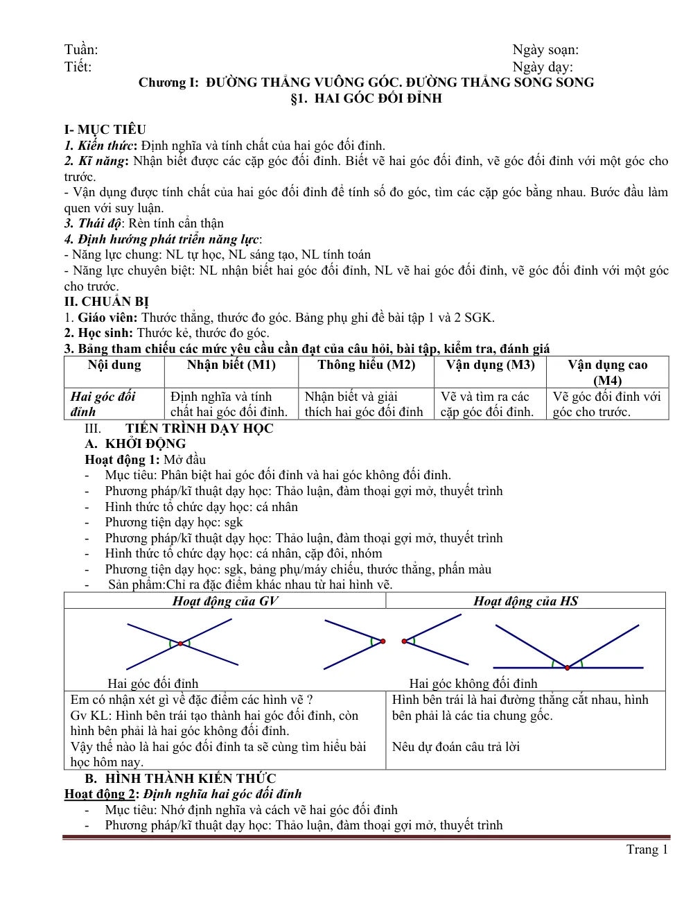 Xem trước trang 1 của "Hình học 7 - Cả năm"